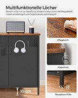 SONGMICS Aktenschrank, LSC102B01V1 schwarz 80,0 x 40,0 x 76,0 cm, 1 St.