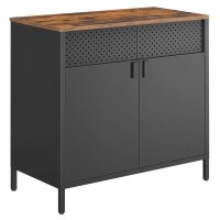 SONGMICS Aktenschrank, LSC102B01V1 schwarz 80,0 x 40,0 x 76,0 cm, 1 St.
