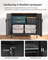SONGMICS Aktenschrank, LSC102B01V1 schwarz 80,0 x 40,0 x 76,0 cm, 1 St.