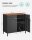 SONGMICS Aktenschrank, LSC102B01V1 schwarz 80,0 x 40,0 x 76,0 cm, 1 St.
