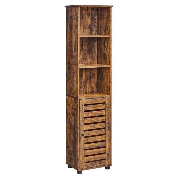 VASAGLE Badschrank braun 40,0 x 30,0 x 167,0 cm