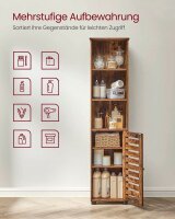 VASAGLE Badschrank braun 40,0 x 30,0 x 167,0 cm