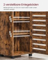 VASAGLE Badschrank braun 40,0 x 30,0 x 167,0 cm
