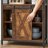 VASAGLE Sideboard, LSC089B01V1 braun 70,0 x 30,0 x 80,0 cm, 1 St.