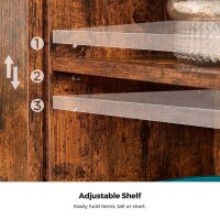 VASAGLE Sideboard, LSC089B01V1 braun 70,0 x 30,0 x 80,0 cm, 1 St.