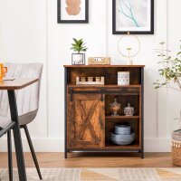 VASAGLE Sideboard, LSC089B01V1 braun 70,0 x 30,0 x 80,0 cm, 1 St.