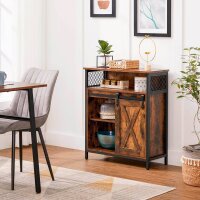 VASAGLE Sideboard, LSC089B01V1 braun 70,0 x 30,0 x 80,0 cm, 1 St.