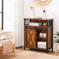 VASAGLE Sideboard, LSC089B01V1 braun 70,0 x 30,0 x 80,0 cm, 1 St.