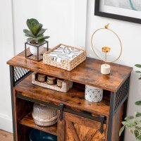 VASAGLE Sideboard, LSC089B01V1 braun 70,0 x 30,0 x 80,0 cm, 1 St.