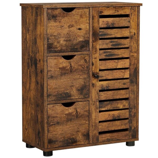 VASAGLE Badschrank braun 60,0 x 30,0 x 80,0 cm