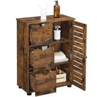 VASAGLE Badschrank braun 60,0 x 30,0 x 80,0 cm