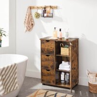 VASAGLE Badschrank braun 60,0 x 30,0 x 80,0 cm