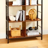 VASAGLE Bücherregal braun, schwarz 80,0 x 33,0 x 149,0 cm, 1 St.