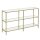 VASAGLE Konsolentisch rechteckig Glas gold 130,0 x 30,0 x 73,3 cm, 1 St.