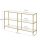 VASAGLE Konsolentisch rechteckig Glas gold 130,0 x 30,0 x 73,3 cm, 1 St.