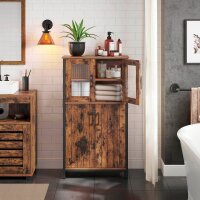 VASAGLE Aktenschrank, LSC260B01 braun 2 Fachböden 60,0 x 30,0 x 108,0 cm