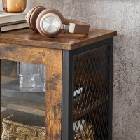 VASAGLE Aktenschrank, LSC260B01 braun 2 Fachböden 60,0 x 30,0 x 108,0 cm