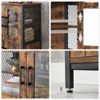 VASAGLE Aktenschrank, LSC260B01 braun 2 Fachböden 60,0 x 30,0 x 108,0 cm