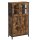 VASAGLE Aktenschrank, LSC260B01 braun 2 Fachböden 60,0 x 30,0 x 108,0 cm