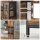 VASAGLE Aktenschrank, LSC260B01 braun 2 Fachböden 60,0 x 30,0 x 108,0 cm