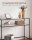 VASAGLE Konsolentisch rechteckig Glas schwarz 100,0 x 35,0 x 80,0 cm, 1 St.