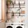 VASAGLE Wandgarderobe braun Holz 8 Haken 40,0 x 24,0 cm, 1 St.