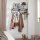 VASAGLE Wandgarderobe braun Holz 8 Haken 40,0 x 24,0 cm, 1 St.