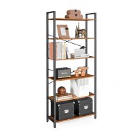 VASAGLE Bücherregal braun, schwarz 80,0 x 30,0 x...