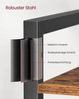 VASAGLE Bücherregal braun, schwarz 80,0 x 30,0 x 186,0 cm, 1 St.