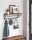 VASAGLE Wandgarderobe braun Holz 5 Haken 80,0 x 27,0 cm, 1 St.