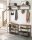 VASAGLE Wandgarderobe braun Holz 5 Haken 80,0 x 27,0 cm, 1 St.