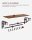 VASAGLE Wandgarderobe braun Holz 5 Haken 80,0 x 27,0 cm, 1 St.