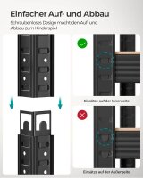 SONGMICS Schwerlastregal GLR050B01 schwarz 100,0 x 50,0 x 200,0 cm
