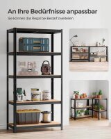 SONGMICS Schwerlastregal GLR050B01 schwarz 100,0 x 50,0 x 200,0 cm