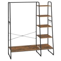 VASAGLE Kleiderständer schwarz Holz 3 Haken 120,0 x...