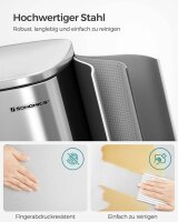 SONGMICS Mülleimer 50,0 l silber, 1 St.