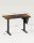 SONGMICS elektrisch höhenverstellbarer Schreibtisch braun rechteckig, C-Fuß-Gestell schwarz 120,0 x 60,0 cm
