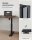 SONGMICS elektrisch höhenverstellbarer Schreibtisch braun rechteckig, C-Fuß-Gestell schwarz 120,0 x 60,0 cm