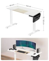 SONGMICS elektrisch höhenverstellbarer Schreibtisch...