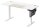 SONGMICS elektrisch höhenverstellbarer Schreibtisch weiß rechteckig, C-Fuß-Gestell weiß 140,0 x 60,0 cm