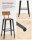 VASAGLE Barhocker LBC078B01 braun, 2 St.