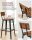 VASAGLE Barhocker LBC078B01 braun, 2 St.