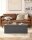 SONGMICS Sitztruhe LSF077G04V1 dunkelgrau Stoff 110,0 cm