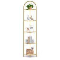 VASAGLE Eckregal gold 28,0 x 28,0 x 158,0 cm, 1 St.