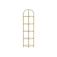 VASAGLE Eckregal gold 28,0 x 28,0 x 158,0 cm, 1 St.
