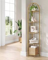 VASAGLE Eckregal gold 28,0 x 28,0 x 158,0 cm, 1 St.