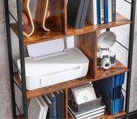 VASAGLE Bücherregal braun, schwarz 74,0 x 30,0 x 150,0 cm, 1 St.