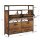 VASAGLE Schuhschrank, LBS803B01 braun 1 Fachboden 98,3 x 30,0 x 95,0 cm