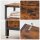 VASAGLE Schuhschrank, LBS803B01 braun 1 Fachboden 98,3 x 30,0 x 95,0 cm