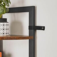 VASAGLE Eckregal braun, schwarz 30,0 x 30,0 x 150,0 cm, 1 St.